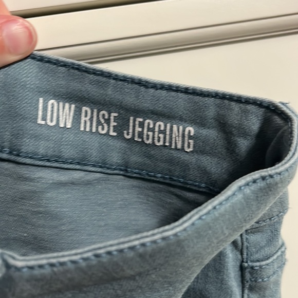 Blue Low-Rise Jeggings - Picture 3 of 4